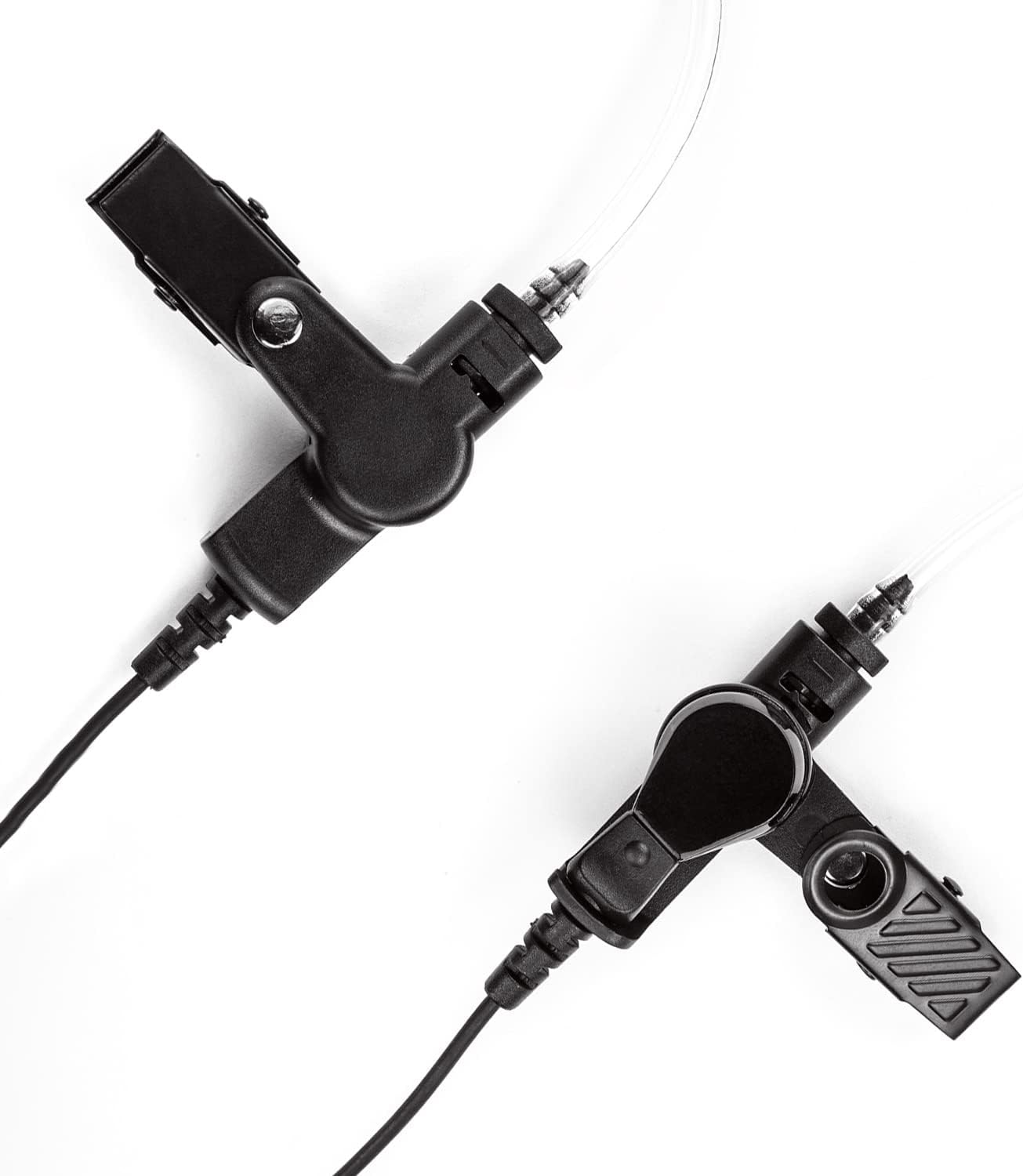 Covert Acoustic Tube Earpiece with Mic for Baofeng UV-5R Walkie Talkies, Surveillance Headset and PTT Compatible with