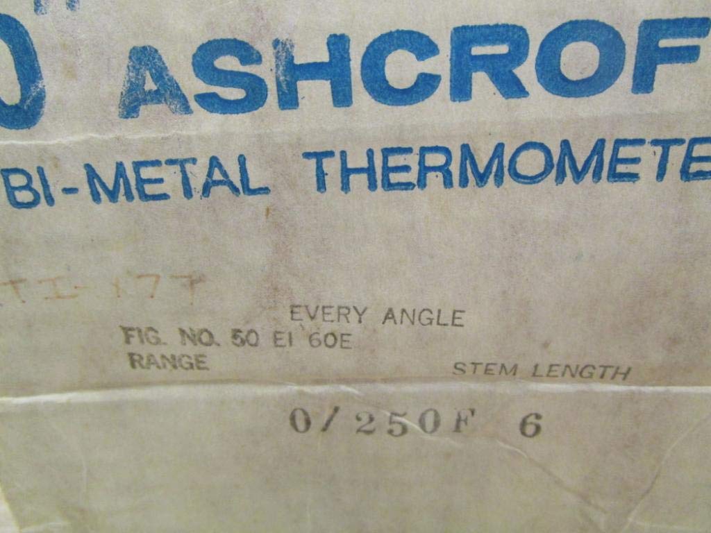 Ashcroft 52-600-810 Thermometer 0-250 F
