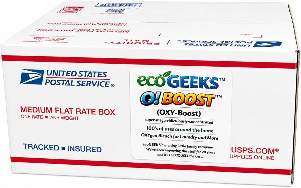 OXY-BOOST Oxygen Bleach 20LB Bulk Packaged by ecoGeeks