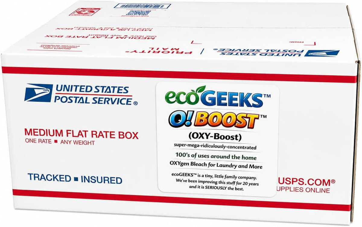 OXY-BOOST Oxygen Bleach 20LB Bulk Packaged by ecoGeeks