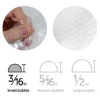 Brand Bubble Roll, 3/16" Thick, Clear, 12" x 75'