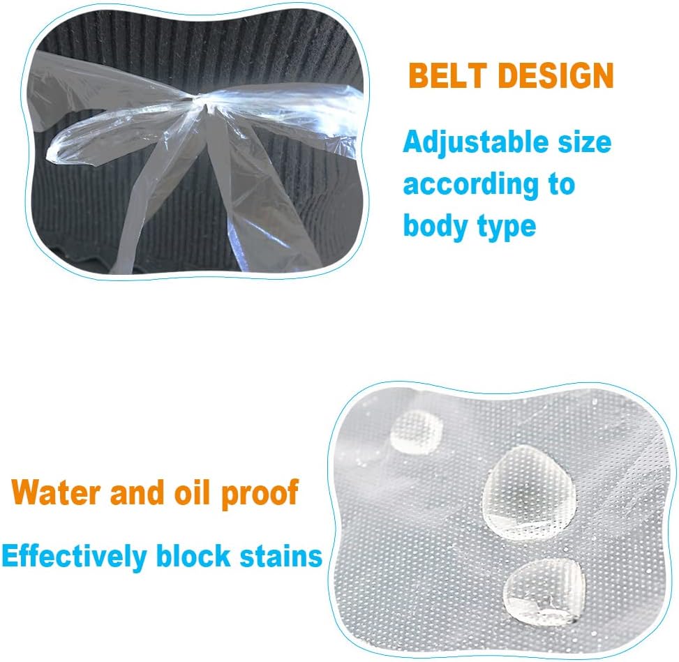 Disposable Aprons (100 Count), Plastic apron for Painting Party, Cooking, Housework, Picnic etc.