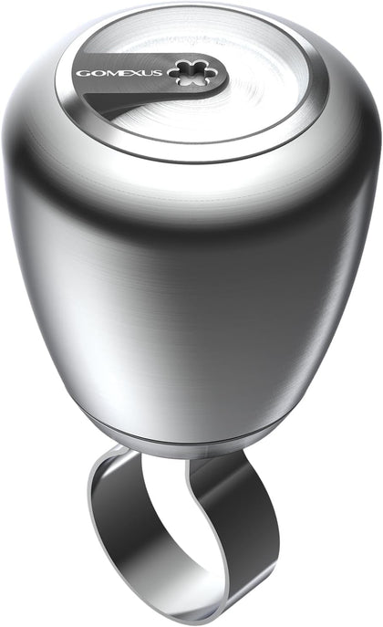 Gomexus Steering Wheel Knob, 316 Stainless Suicide Knob Spinner, One-Hand Control for Boat Yacht Tractor Truck Mower