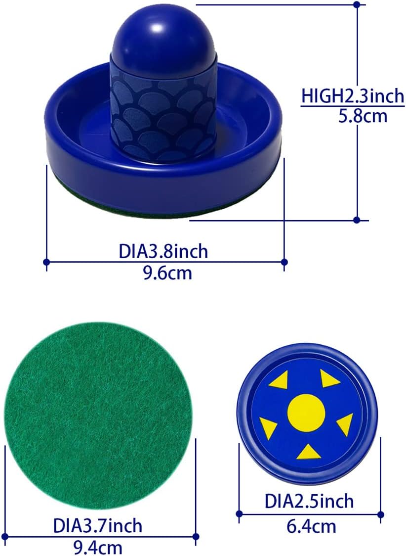 Air Hockey Pushers & Pucks, Non-Slip Strikers Tables | Dynamic Pucks For Adults, Air Hockey Paddles, Replacement
