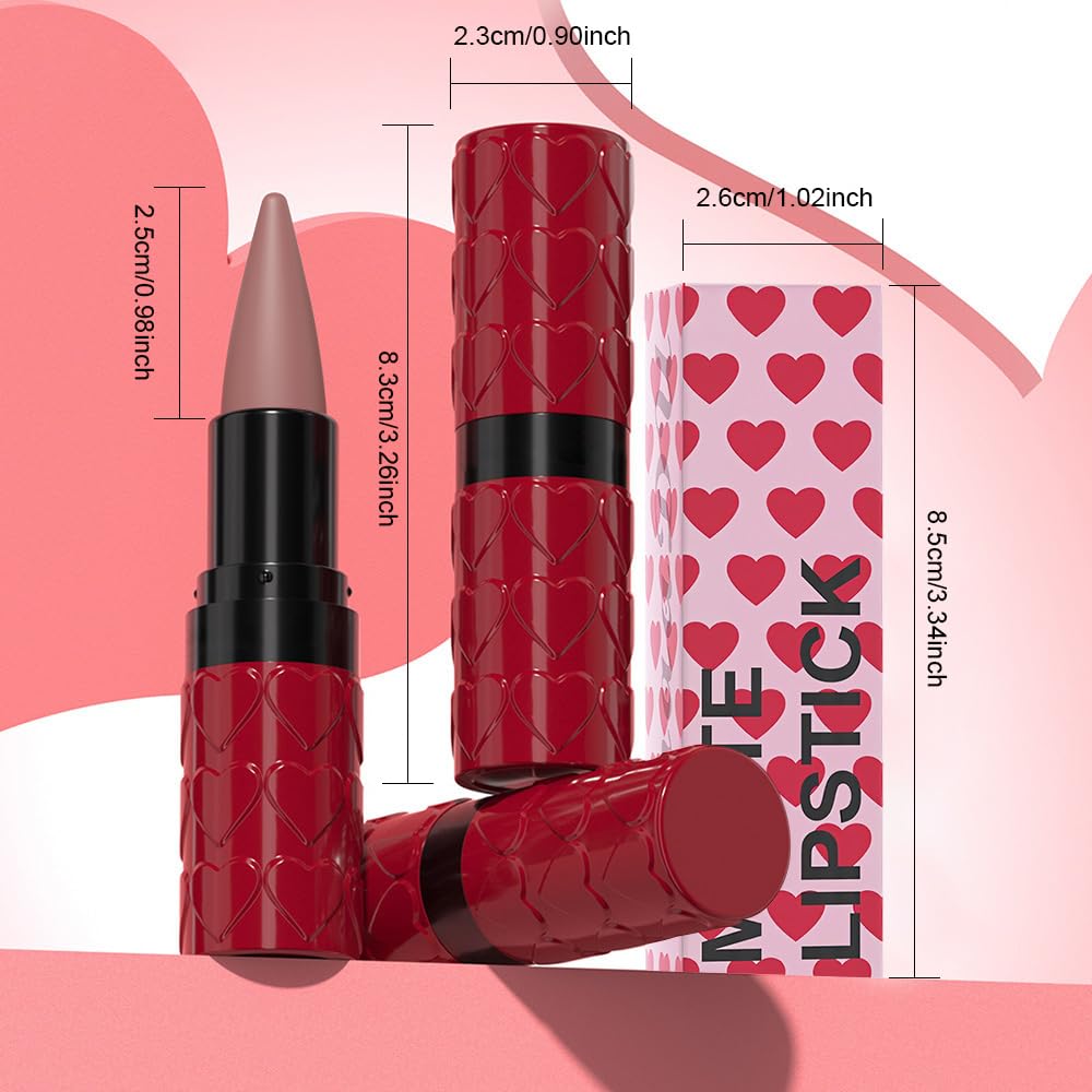 Real Nude Lip Liner Combo Set for Older Women Long Lasting Waterproof, Nude Gradient Matte Lipstick Lips Stick Crayon