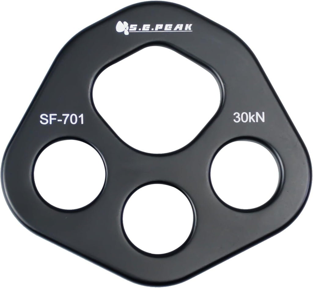 SEPEAK 30kN Rigging Plate, Force Divider Plate Bear, Anchor Multipliers Connector Gear for Yoga Hammock Descender