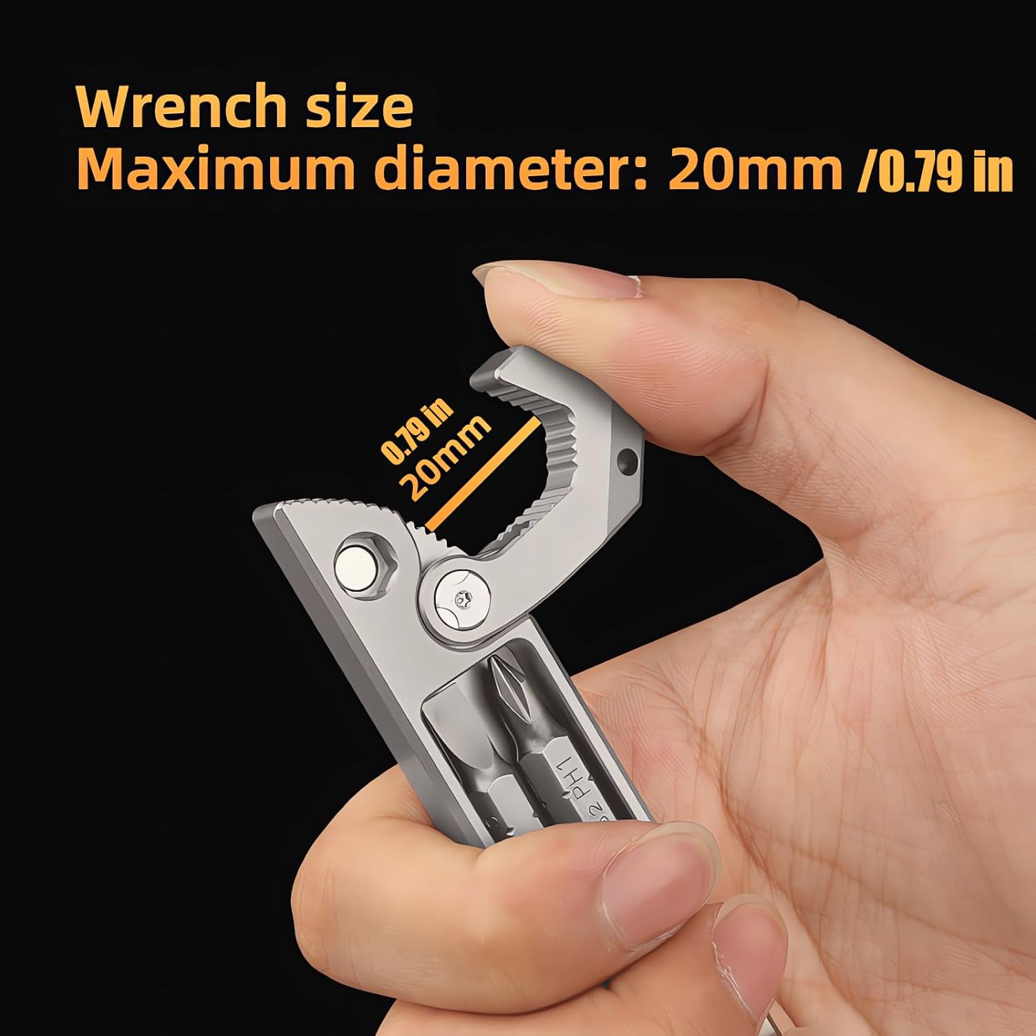 Titanium Pry Bar,Multi-tool,EDC Tool,Versatile Pry Tool,Bottle Opener,Wrench,Ratche screwdriver,Nail puller,Crowbar