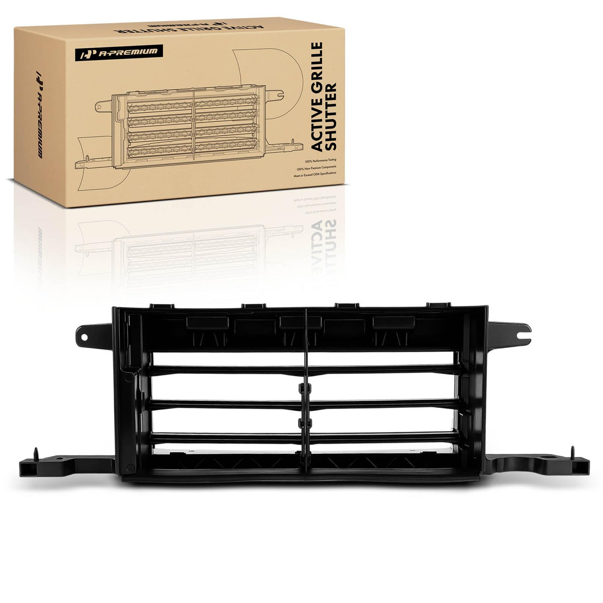 A-Premium Lower Radiator Grille Air Shutter Actuator Compatible with Ford