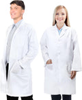Lab Coat for Men Women,White Doctor Costume Science Medical Coat