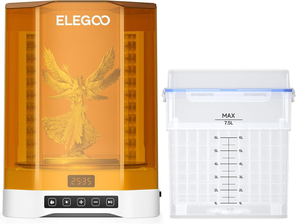 ELEGOO Mercury Plus V3.0 Wash and Cure Station and ABS-Like 3D Printer Resin 3.0 Grey 1000g