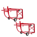 2PC Drum Cradle 55 Gallon, 600 Lbs Capacity Steel Drum Dolly