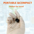 8ML Small Clear Glass Vials with Screw Caps, 20 PCS