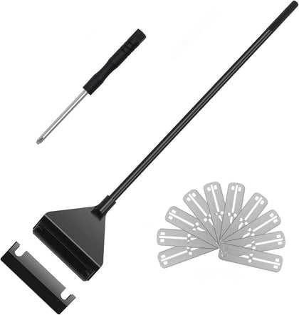 Algae Scraper for Glass Aquariums, Fish Reef Plant Glass Tank Scraper Cleaner,15.7" Handheld Scraper Cleaning Razor