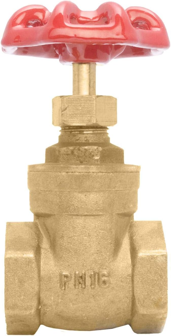 3/4" Brass Gate Valve - 200WOG, FxF NPT