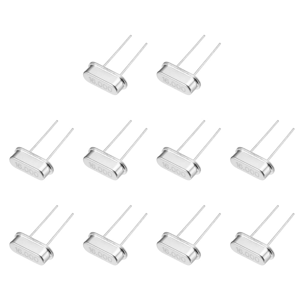 MECCANIXITY 10Pcs Quartz Crystal Oscillator 16MHz DIP 2 Pin