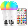 Color Changing Light Bulb 120W Equivalent, 12W with Remote Control E26