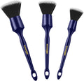 Car Detailing Brush Set, 3PCS Ultra Soft and Thick No Scratch Detail Brush for Car Dashboard Air Vents Leather Seat