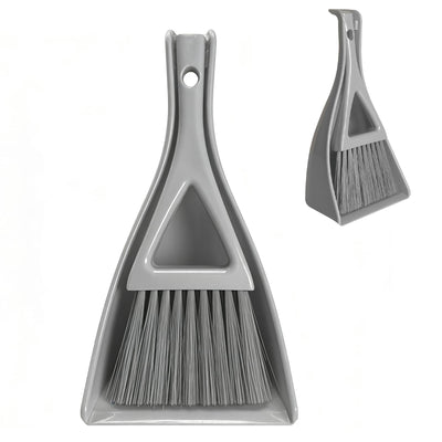 Dust Pan Broom Brush Dustpan -Mini Broom and Dustpan Combo Set, Handheld Sweeper Cleaning for Tables, Keyboards