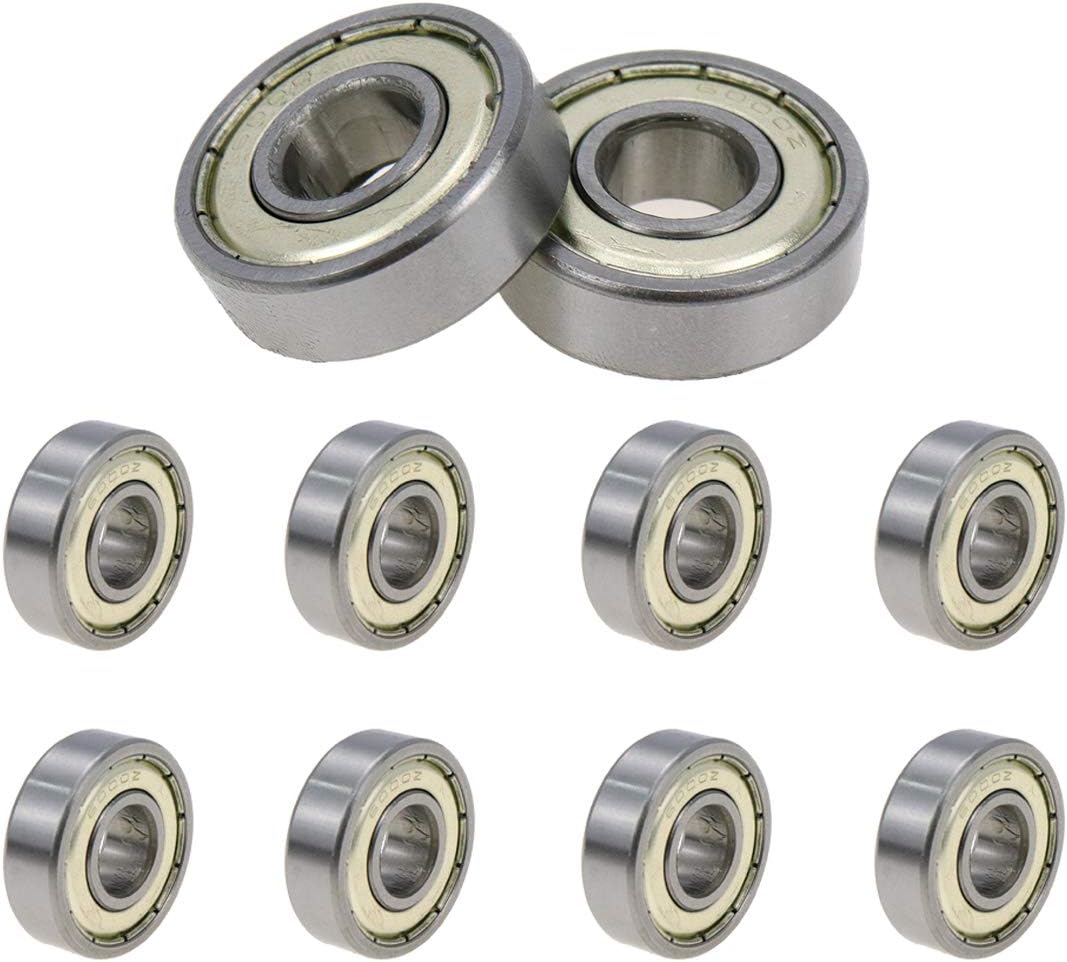 6000Z Double Shielded Ball Bearings 26 x 10 x 8mm - 10pcs