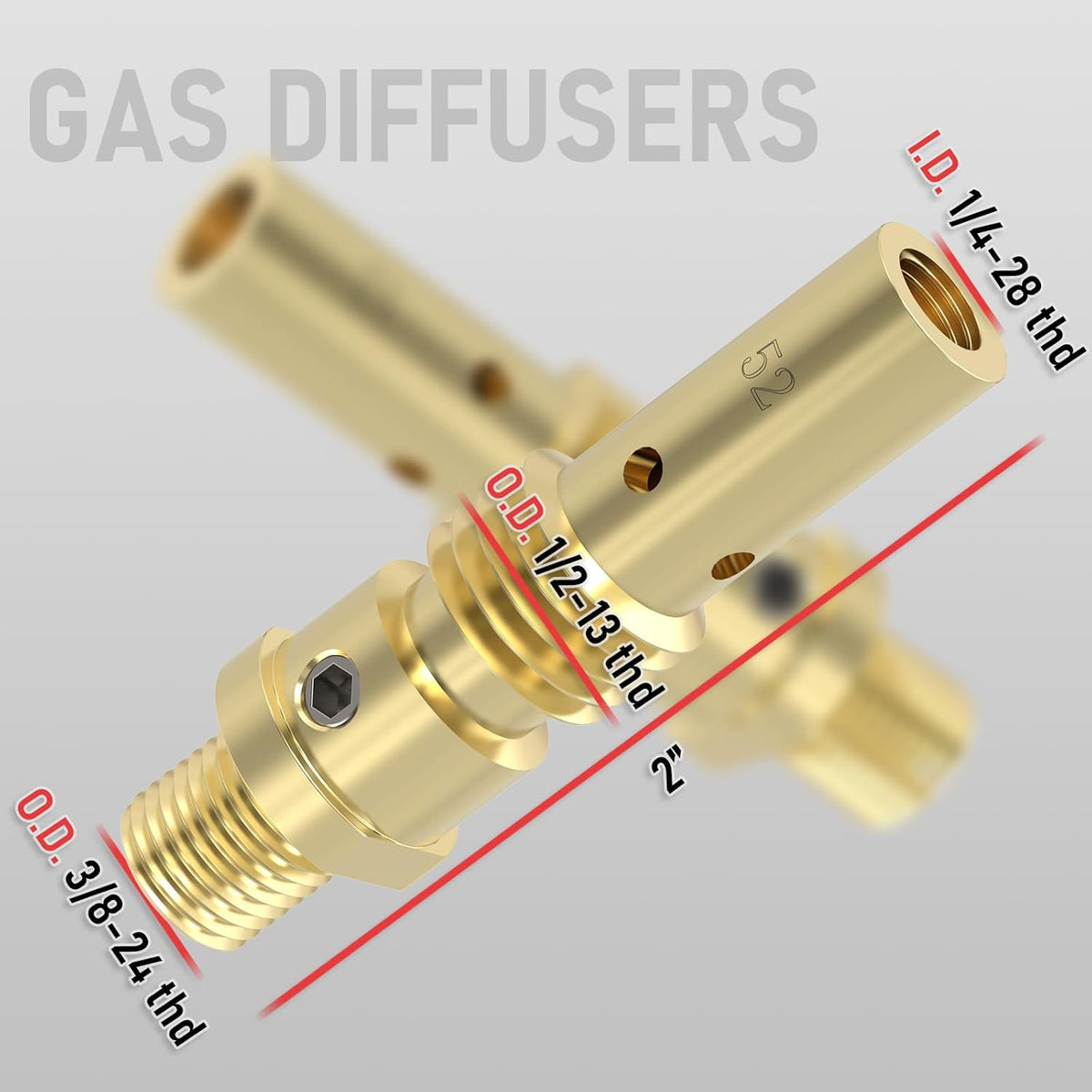 YESWELDER MIG Welding Gun Kit, 0.035" Tip-Nozzle-Diffuser-Adapter