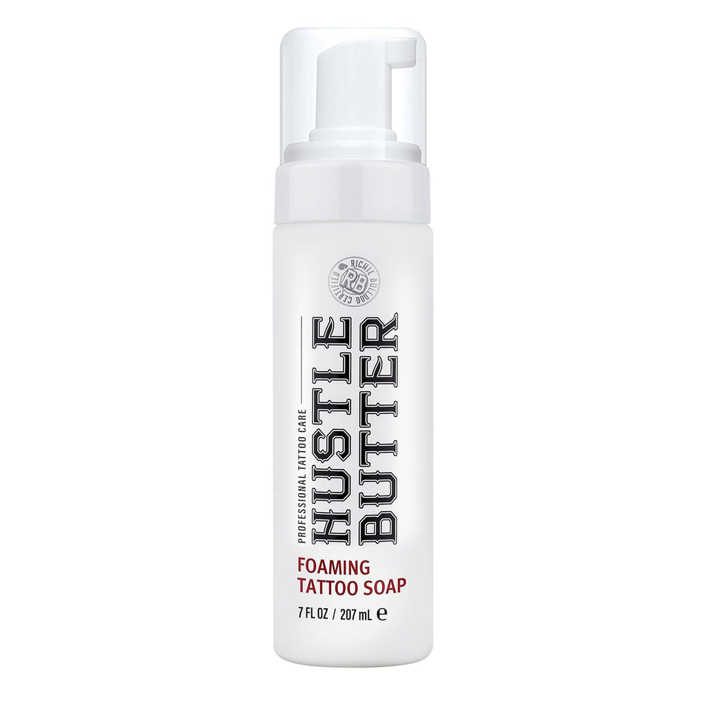 Hustle Bubbles Tattoo Aftercare Tattoo Soap - Dermatologist Tested Cleanser To Clean New Tattoos & Piercings
