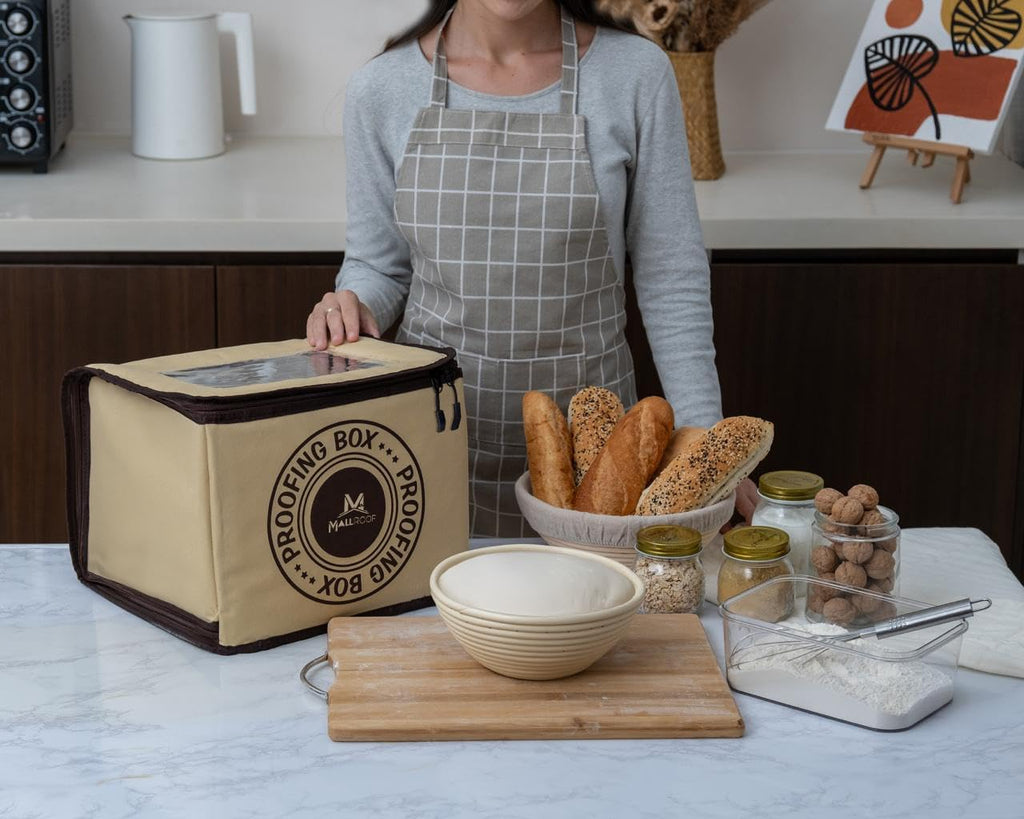Bread Proofing Box – Bread Proofer, Dough Fermentation Box with Carry Bag, Sourdough Starter Warmer, Foldable &