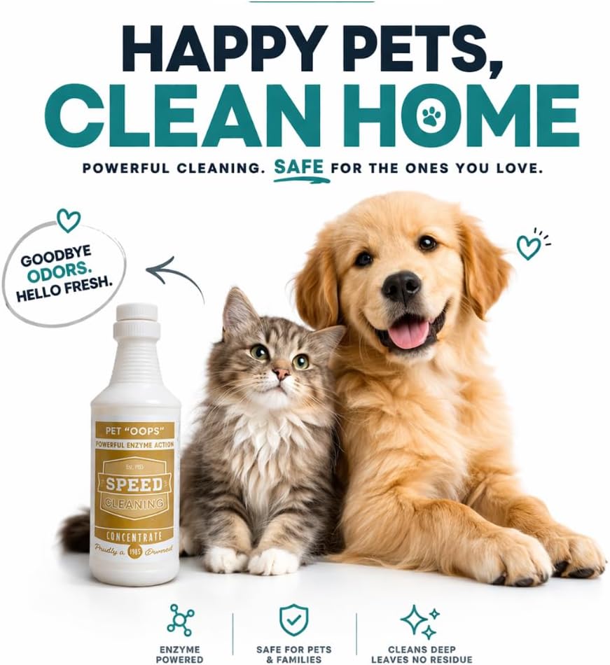 Pet 'Oops' Non Toxic Pet Safe Enzyme Cleaner Concentrate