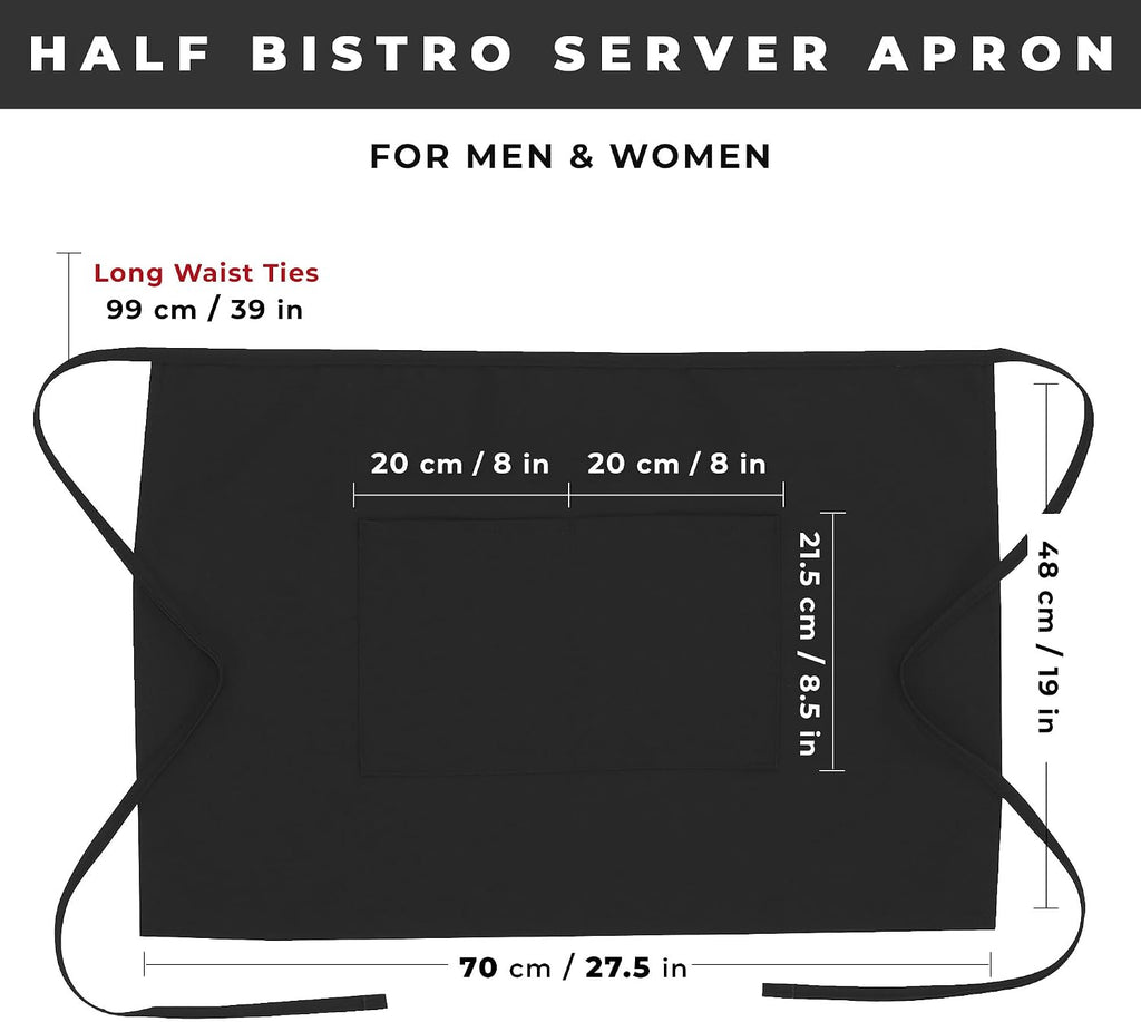 Unisex Half Bistro Server Apron