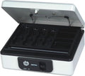 SENTRY SCB-10 Small Cash Box, Storage Box, Keyed Included, B6, Key Lock, Coin Case, One-Touch Open, Light Gray