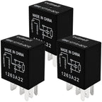 Cuttnell 3-Pack G8HE-1C7T-R1-DC12 Relay 12V 40A 5-Pin