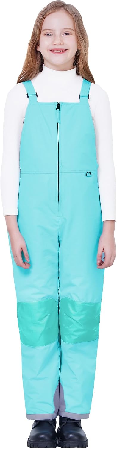 Kids Waterproof Ski Bib Boys Girls Winter Snow Pants