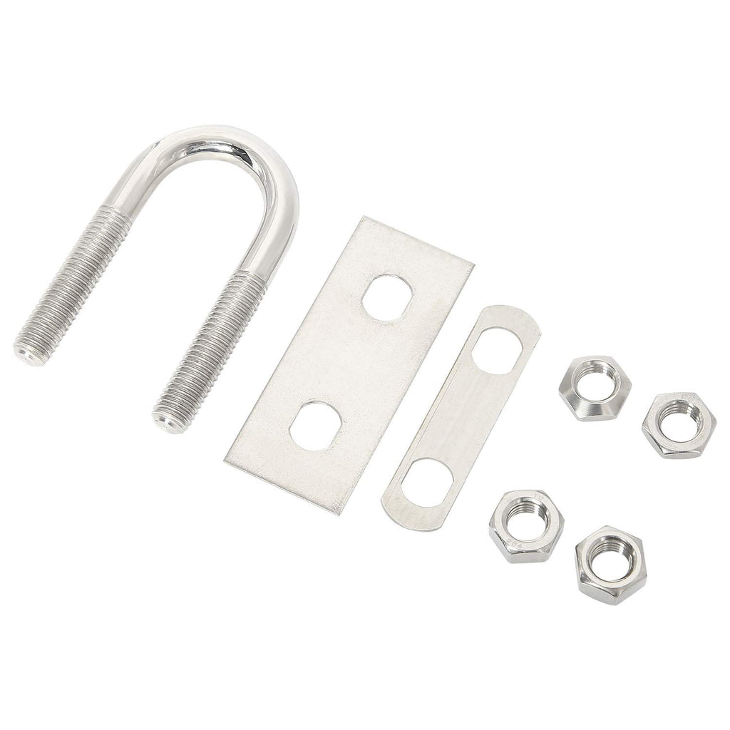 NovelBee 2 Pack 1/2" Stainless Steel U Bolt,4-1/4" Stern Bow Eye for Boat