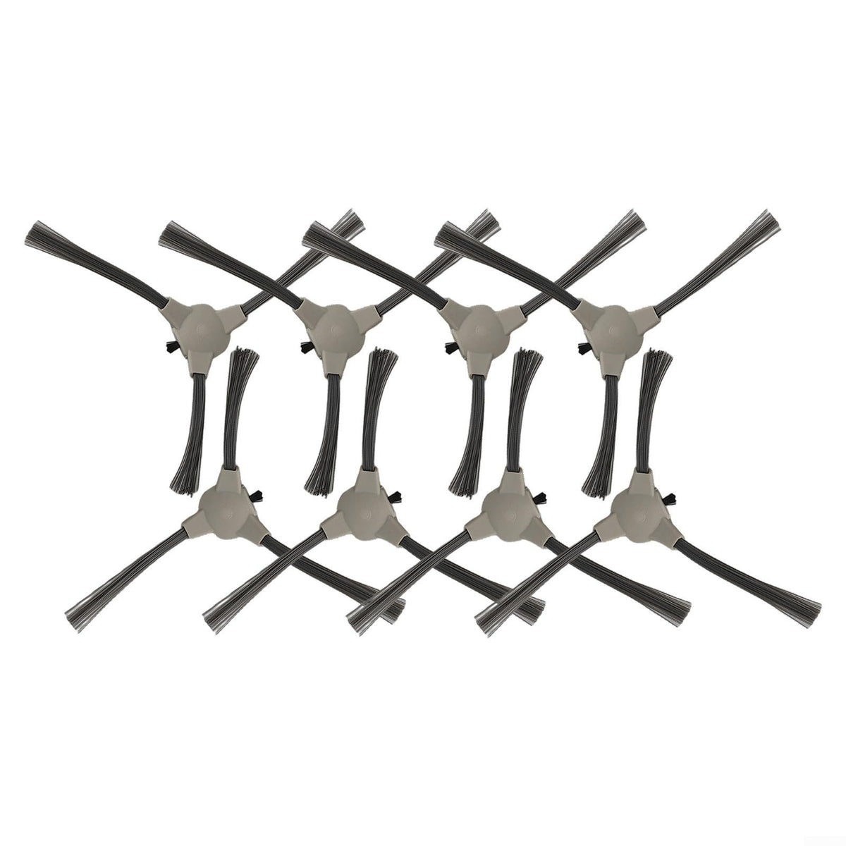 8pcs Replacement Side Brushes for ROPVACNIC A1 Robot Vacuum Cleaner, Sturdy Plastic Nylon Edge Cleaning Accessories, Gray