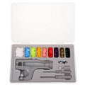 Plastic Snap Fastener Kit with Plier, Grey