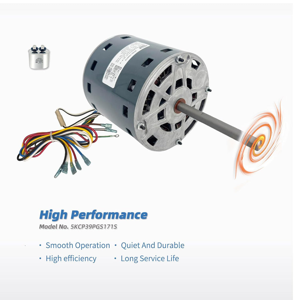 5KCP39PGS171S Furnace Blower Fan Motor 3/4 HP Replace Carrier HC45AE118A