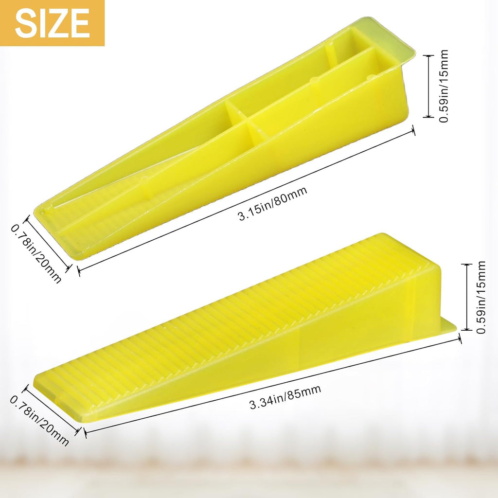 400pcs Reusable Tile Wedges for 1/8", 1/16", 1/32" Tile Spacers