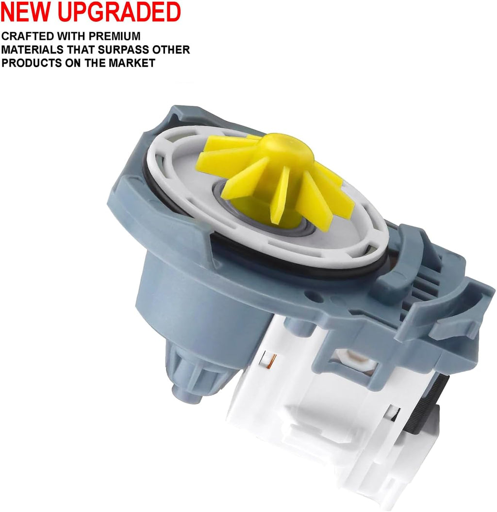 Upgraded Dishwasher Drain Pump Compatible with Whirlpool WDF540PADB3 WDF540PADM3 WDF540PADT3 WDF540PADW3 WDF545PAFM0 WDF320PADS2 WDP340PAFW0 WDT720PADW3 WDF330PAHS0 WDF331PAHB0 WDF331PAHS0