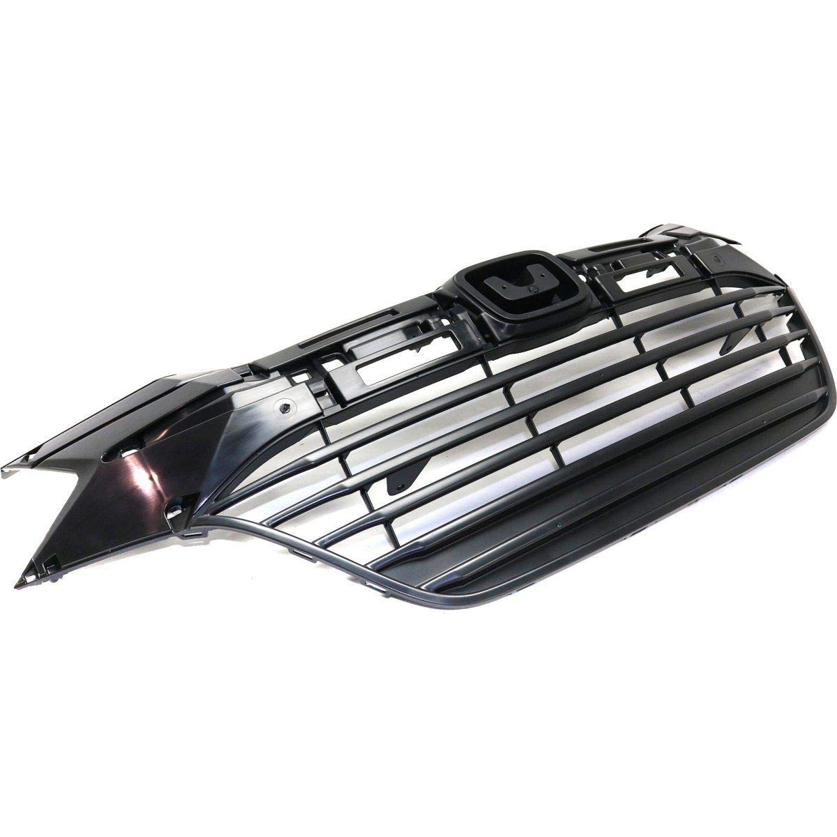Sherman Grille For 2016 Honda HR-V Textured Black Plastic
