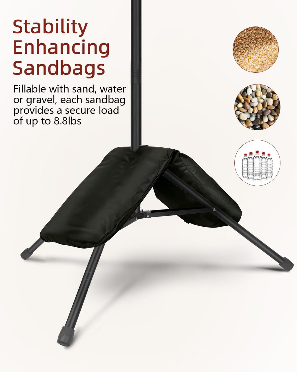 Heavy Duty Backdrop Stand 10×8ft - 7 Optional Widths, Easy Setup