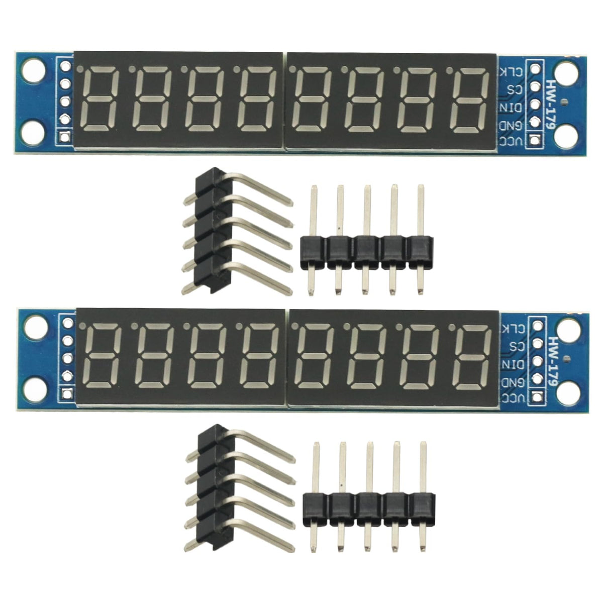 2Pcs MAX7219 Led Module 8-Digit Digital LED Display 7 Segment Display Tube for arduino MCU Raspberry Pi 51/AVR/STM32