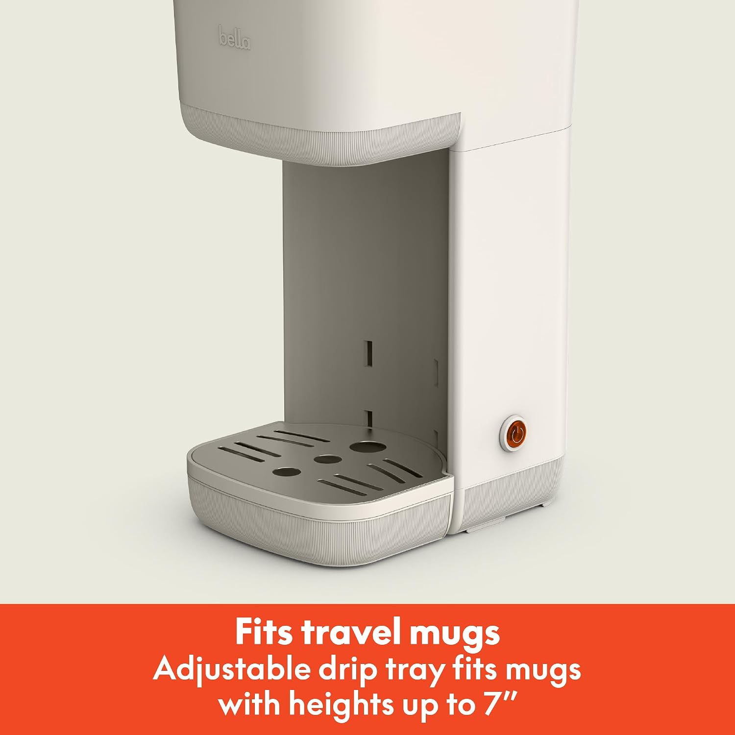 Single Serve Coffee Maker, K Cup & Coffee Ground Compatible with Removable, Adjustable Drip Tray, Auto Shutoff &