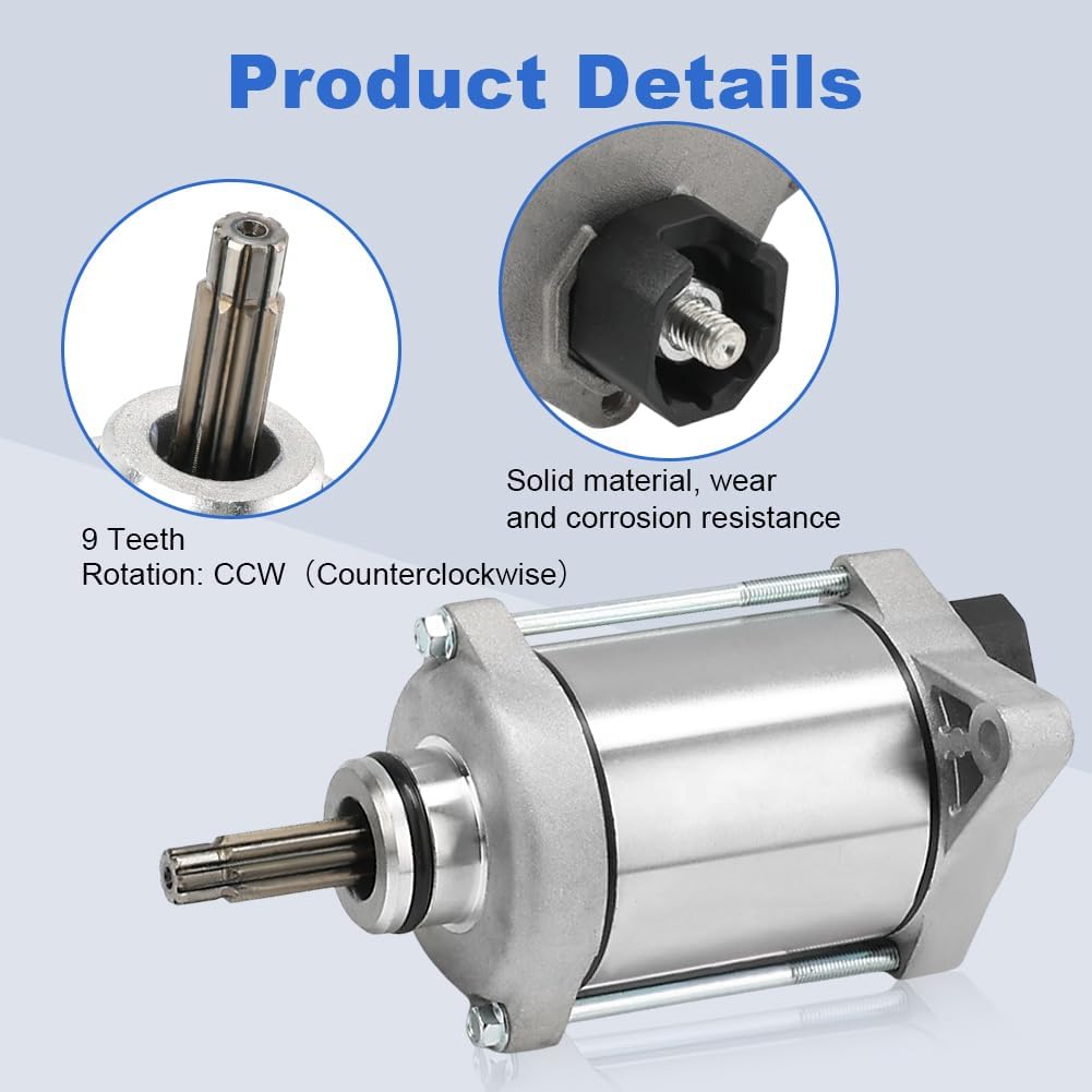 Starter Motor Compatible with 2007-2019 Honda Rancher 420 1200-HP5-601