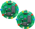 2PCS Soldering Practice Kit CD4017 NE555 DIY Lucky Wheel LED Light Circuit Board Solder Project for Electronics Beginners to Learn and Training