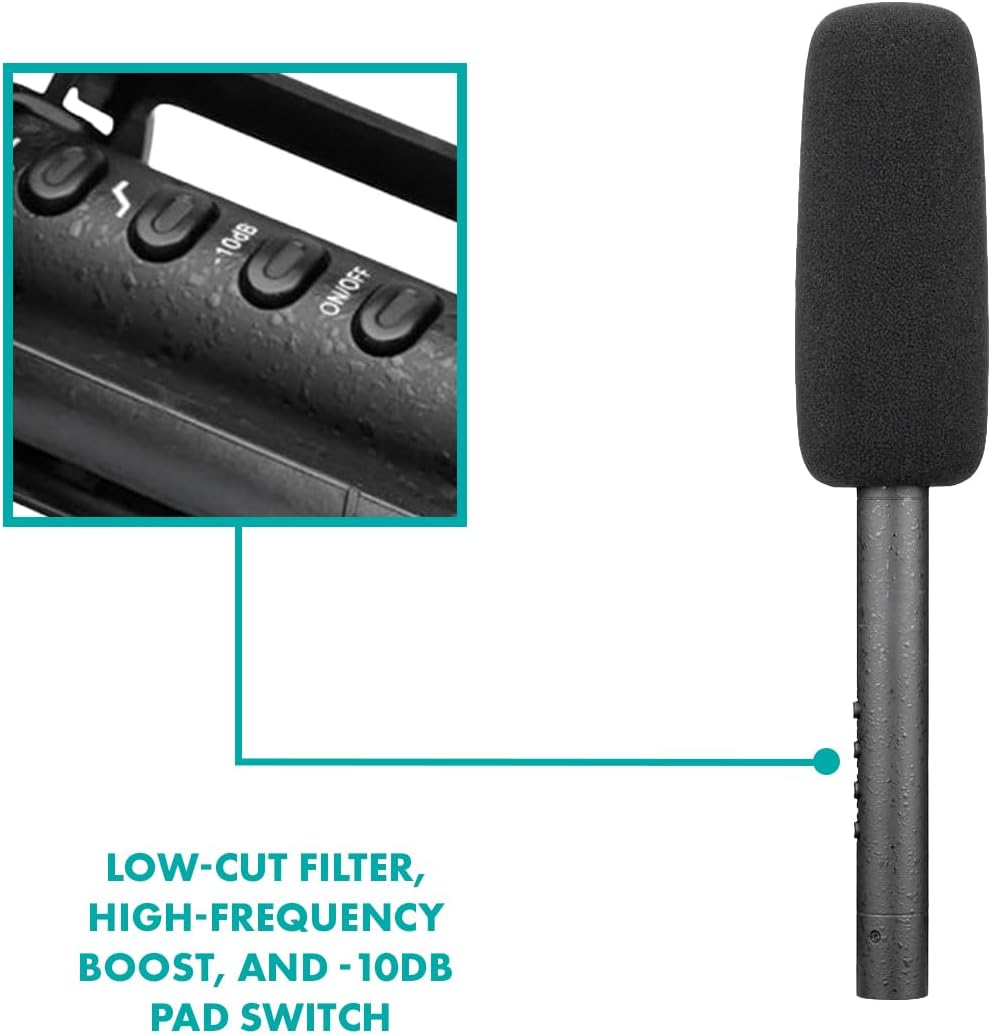 Shotgun Blimp Microphone Bundle - Powerful XLR Microphone for Camera - Video Mic for DSLR Camera Accessories