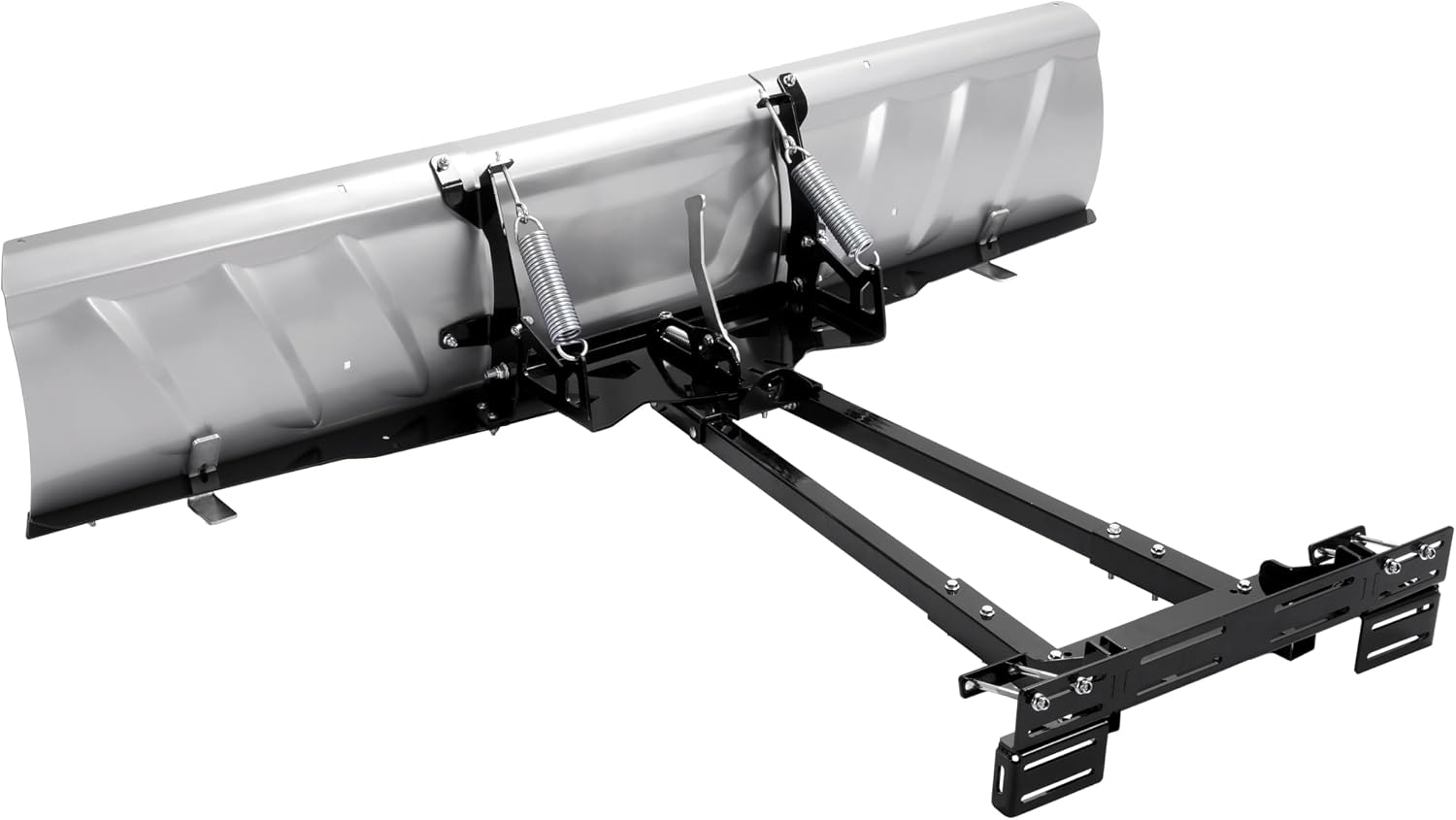 60" - 72" Universal UTV Switchblade Snow Plow Blade Angle Adjustable | Steel Powder Coated Gray+Black