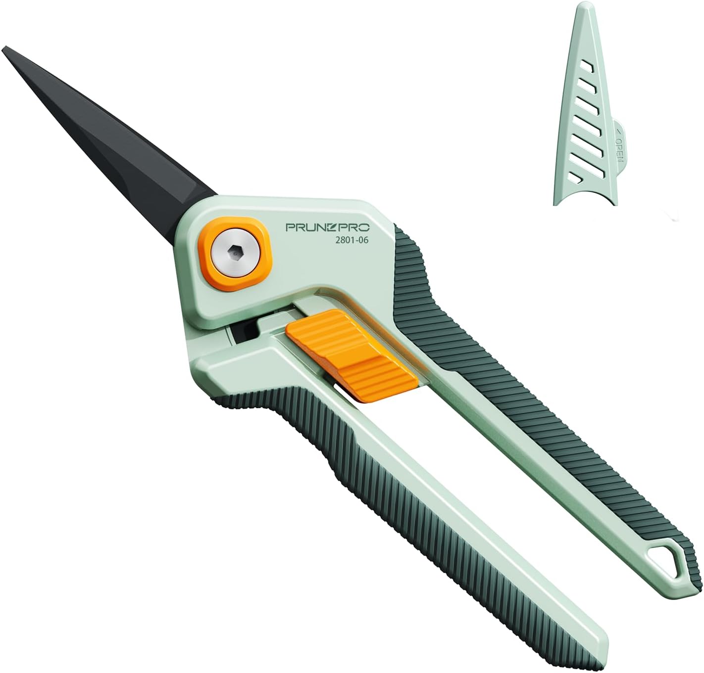 Garden Scissors Pruning Shears Sharp Stainless Steel Non-Stick Teflon Coating Blade for Precise Cuts Garden Snip