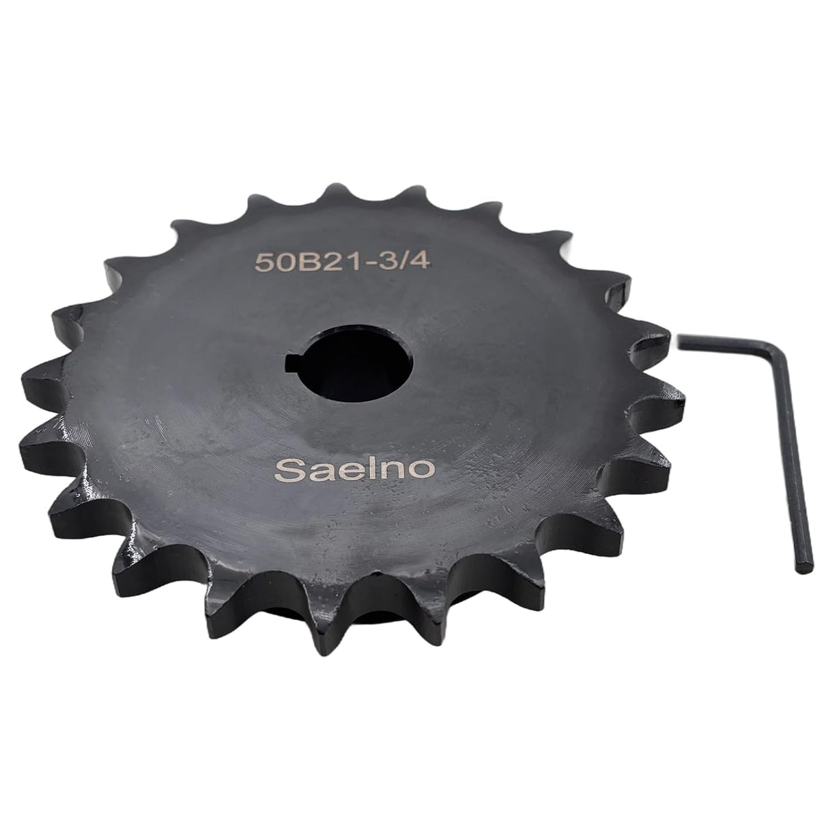 #50 Roller Chain Sprocket Type B 3/4 inch Bore 21 Tooth, Hardened Antirust 1045 Steel Drive Sprockets 50B21-3/4