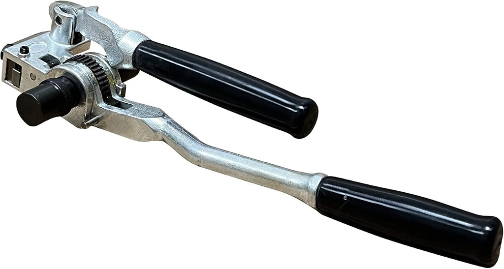 2-in-1 Stainless Steel Strapping Tensioner Piler Banding Tools, Fastening Cutting and Hammering Straps Packing