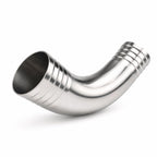 Yoebor SUS304 Sanitary Fitting 1/2" x 1/2" Hose Barb 90 Degree Elbow 1pc
