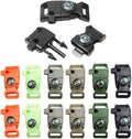 Paracord Buckle with Whistle Compass, Side Release Plastic Buckles for Paracord Bracelet